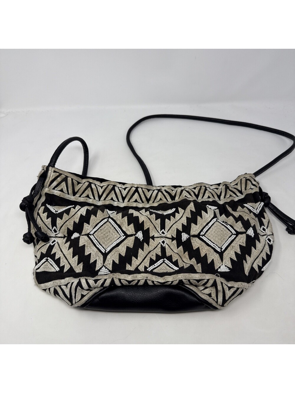 H&M Black And White Shoulder Purse Bag